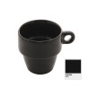 Xicara Para Café Lyor Cerâmica Empilhável Preta 90Ml - 2297